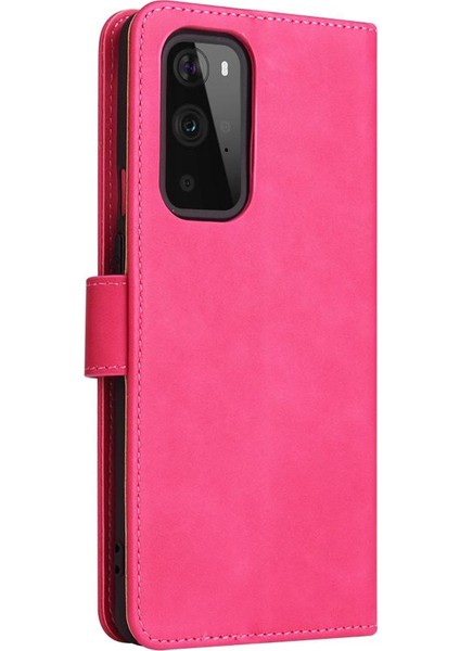 Kart Tutucu Kickstand Tam Koruma Folio ile Oneplus 9 Pro Için Kılıf (Yurt Dışından)