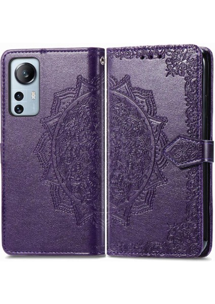 Xiaomi 12 Lite Için Kılıf Zarif Desen Kapak Kapak Darbeye Basit (Yurt Dışından)