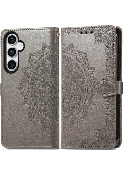 Samsung S23FE Darbeye Basit Iş Zarif Desen Flip Case (Yurt Dışından)