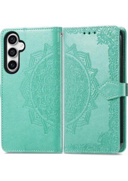 Samsung S23FE Darbeye Basit Iş Zarif Desen Flip Case (Yurt Dışından)