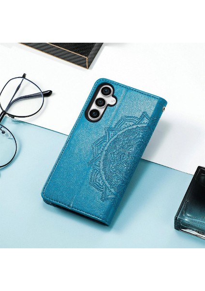 Samsung S23FE Darbeye Basit Iş Zarif Desen Flip Case (Yurt Dışından)