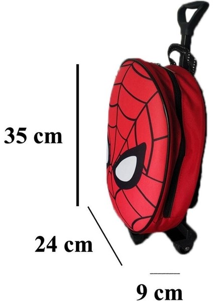 Örümcek Spiderman Çekçekli Kreş Anaokul Günlük Çocuk Sırt Çanta Valiz fiyatları