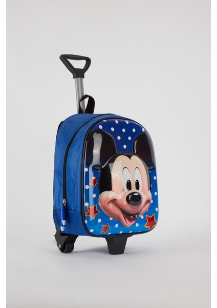 Mickey Mouse Çekçekli Anaokulu Çantası + Mini Mickey Mause Sırt Çantası Ikili Takım modelleri
