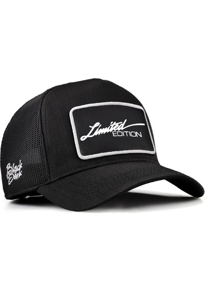V2 Trucker Limited Edition - 2 Kod Logolu Siyah Cordura Kumaş Şapka (Cap)