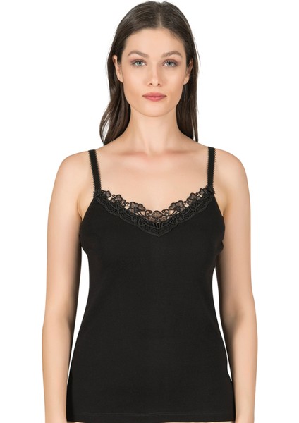 Özkan 0110 Kadın Ribana Pamuklu Güpürlü Esnek Rahat İnce Askılı Atlet modelleri