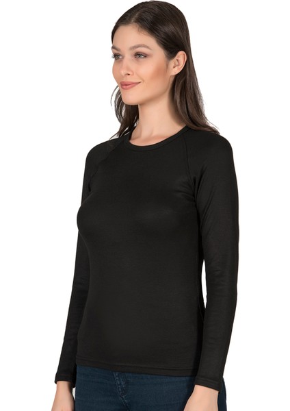 Özkan 23612 Kadın Viskon Uzun Kollu Yuvarlak Simit Yaka Termal İçlik Fanila modelleri