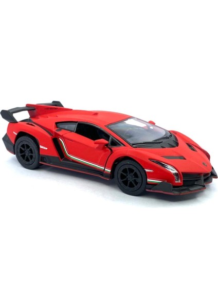 Lamborghini (Mat Renkli) Çek Bırak 5inch. Lisanslı Model Araç, Oyuncak Araba