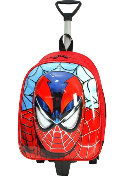 Anaokulu Çekçekli Çanta Örümcek Kırmızı