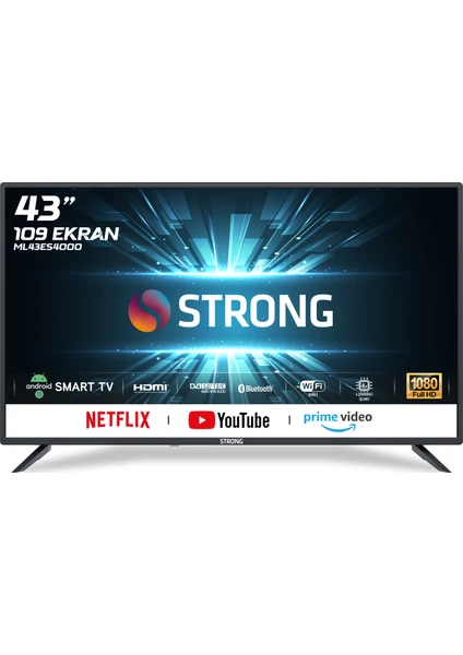 ML43ES4000 43" 109 Ekran Dahili Uydu Alıcılı Full HD Smart LED TV