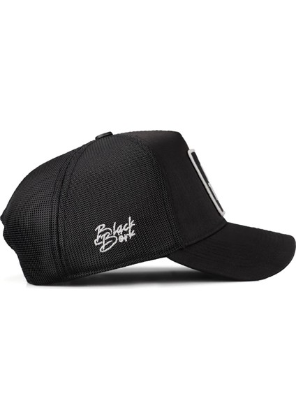 V2 Trucker Limited Edition - 1 Kod Logolu Siyah Cordura Kumaş Şapka (Cap)