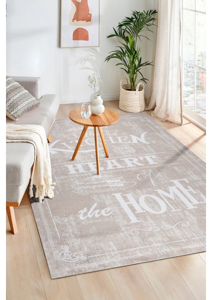 Bianca Eco Dijital Baskı Makinada Yıkanabilir Kaymaz Taban Dekoratif Mutfak Halısı 29611