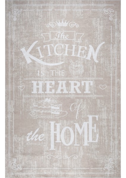 Bianca Eco Dijital Baskı Makinada Yıkanabilir Kaymaz Taban Dekoratif Mutfak Halısı 29611 fiyatları