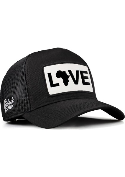 V2 Trucker Love - 1 Kod Logolu Siyah Cordura Kumaş Şapka (Cap)