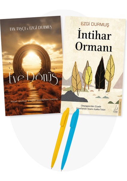 Ezgi Durmuş / Tan Taşçı 2 Kitap Set - Eve Dönüş + Intihar Ormanı + Alfa Kalem - Destek Yayınları