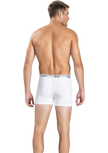Erkek Beyaz Pamuklu Likralı Boxer 156 3 Lü Adet fiyatları
