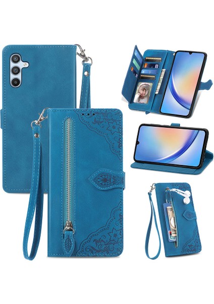 Samsung Galaxy A34 5g Fermuarlı Kese Manyetik Kart Tutacağı Bilek Kayışlı Cüzdan Kesesi Samsung Galaxy A34 5g (Yurt Dışından) indirimleri