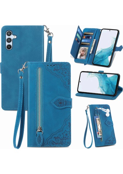 Samsung Galaxy A54 5g Fermuarlı Kese Manyetik Kart Tutacağı Bilek Kayışlı Cüzdan Kesesi Samsung Galaxy A54 5g (Yurt Dışından) fiyatları