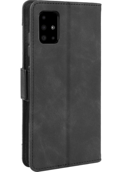 Samsung Galaxy S20 Ultra ile Uyumlu Kickstand Koruyucu, Kredi Kartı Tutacağı Pu Deri Darbeye Dayanıklı Telefon Kılıfı (Yurt Dışından)