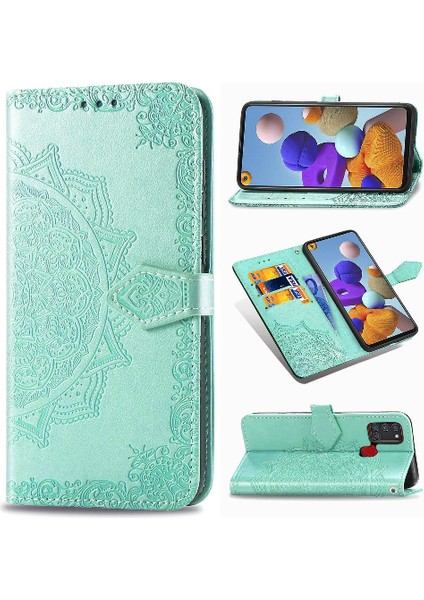 Samsung A21S Zarif Desen Kapak Çevirin Kılıf Basit (Yurt Dışından) fiyatları