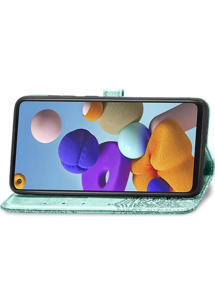 Samsung A21S Zarif Desen Kapak Çevirin Kılıf Basit (Yurt Dışından) modelleri