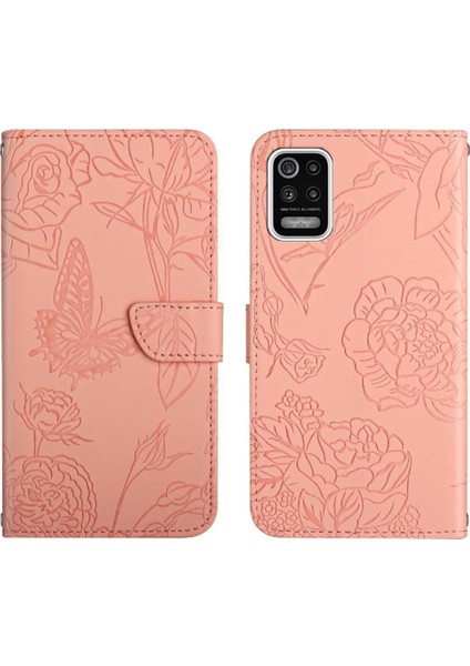 Lg K52 Anti-Damla Koruma Çiçekler ve Kelebekler Darbeye Pu (Yurt Dışından)