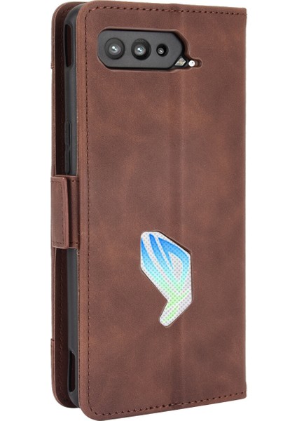 Asus Rog Phone 5 ile Uyumlu Kickstand Koruyucu, Kredi Kartı Tutacağı Pu Deri Darbeye Dayanıklı Telefon Kılıfı (Yurt Dışından) indirimleri