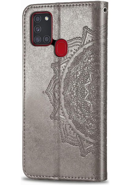 Samsung A21S Zarif Desen Kapak Çevirin Kılıf Basit (Yurt Dışından)