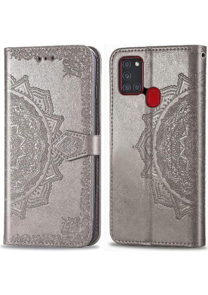 Samsung A21S Zarif Desen Kapak Çevirin Kılıf Basit (Yurt Dışından) fiyatları