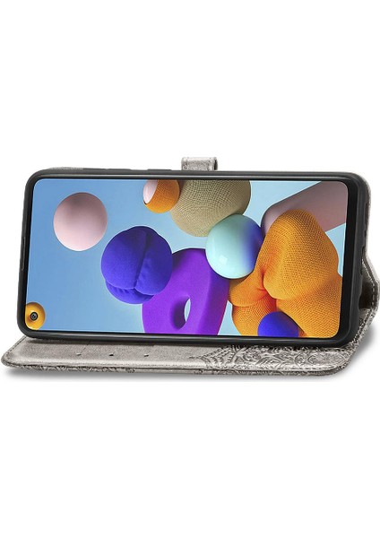 Samsung A21S Zarif Desen Kapak Çevirin Kılıf Basit (Yurt Dışından) fırsatları