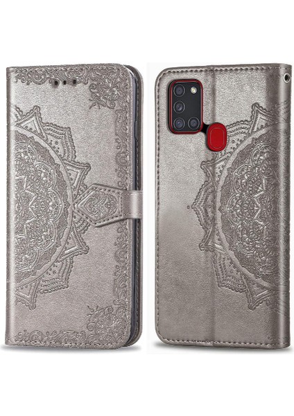 Samsung A21S Zarif Desen Kapak Çevirin Kılıf Basit (Yurt Dışından) indirimleri