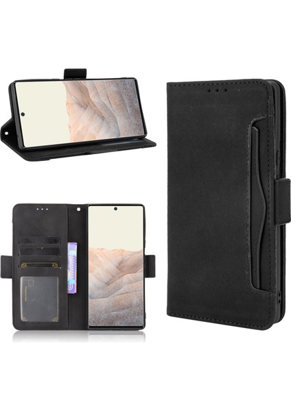 Google Pixel 6 ile Uyumlu Kickstand Koruyucu, Kredi Kartı Tutacağı Pu Deri Darbeye Dayanıklı Telefon Kılıfı (Yurt Dışından) fırsatları