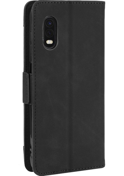 Samsung Galaxy Xcover Pro ile Uyumlu Kickstand Koruyucu, Kredi Kartı Tutacağı Pu Deri Darbeye Dayanıklı Telefon Kılıfı (Yurt Dışından) indirimleri