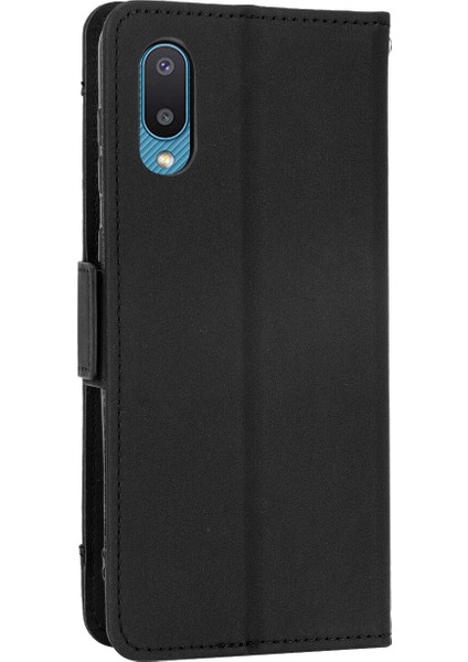 Samsung Galaxy A02 ile Uyumlu Kickstand Koruyucu, Kredi Kartı Tutacağı Pu Deri Darbeye Dayanıklı Telefon Kılıfı (Yurt Dışından) indirimleri
