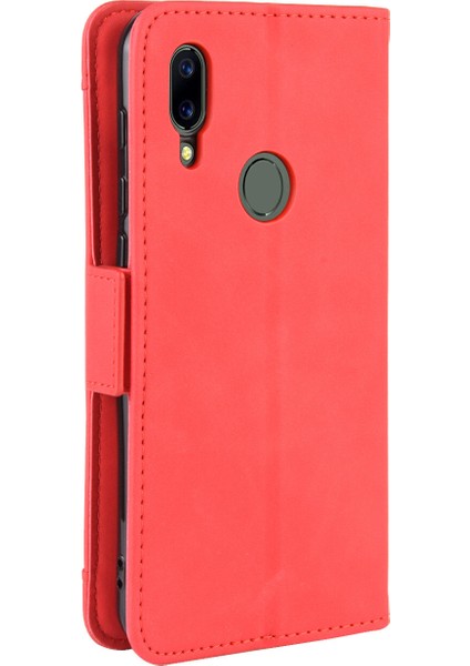 Umidigi A3S ile Uyumlu Kickstand Koruyucu, Kredi Kartı Tutacağı Pu Deri Darbeye Dayanıklı Telefon Kılıfı (Yurt Dışından)