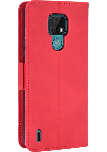 Motorola Moto E7 ile Uyumlu Kickstand Koruyucu, Kredi Kartı Tutacağı Pu Deri Darbeye Dayanıklı Telefon Kılıfı (Yurt Dışından) indirimleri