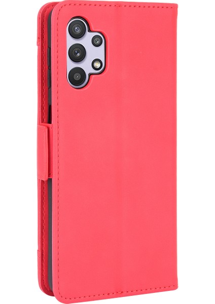 Samsung Galaxy A32 5g ile Uyumlu Kickstand Koruyucu, Kredi Kartı Tutacağı Pu Deri Darbeye Dayanıklı Telefon Kılıfı (Yurt Dışından) indirimleri