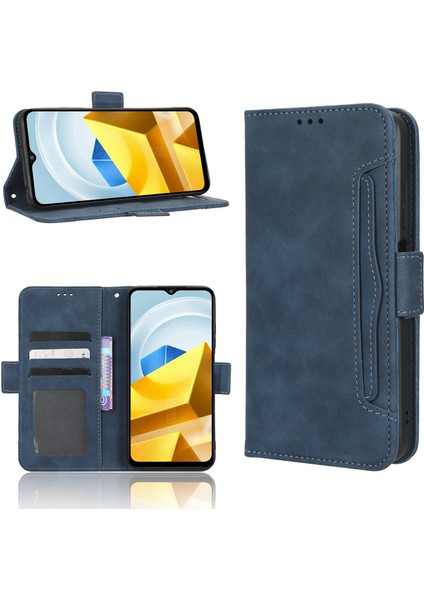 Xiaomi Mi Poco M5 ile Uyumlu Kickstand Koruyucu, Kredi Kartı Tutacağı Pu Deri Darbeye Dayanıklı Telefon Kılıfı (Yurt Dışından) fırsatları