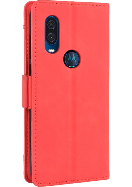 Motorola Moto One Vision ile Uyumlu Kickstand Koruyucu, Kredi Kartı Tutacağı Pu Deri Darbeye Dayanıklı Telefon Kılıfı (Yurt Dışından) indirimleri