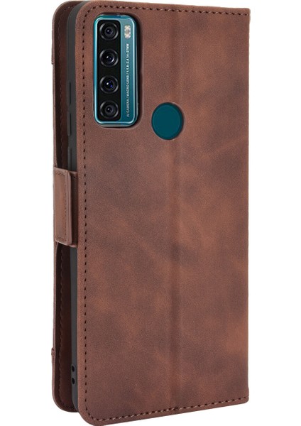 Tcl 20SE ile Uyumlu Kickstand Koruyucu, Kredi Kartı Tutacağı Pu Deri Darbeye Dayanıklı Telefon Kılıfı (Yurt Dışından) indirimleri