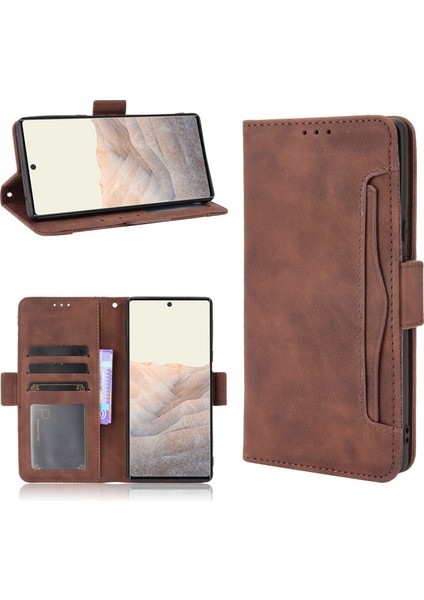 Google Pixel 6 ile Uyumlu Kickstand Koruyucu, Kredi Kartı Tutacağı Pu Deri Darbeye Dayanıklı Telefon Kılıfı (Yurt Dışından) fırsatları