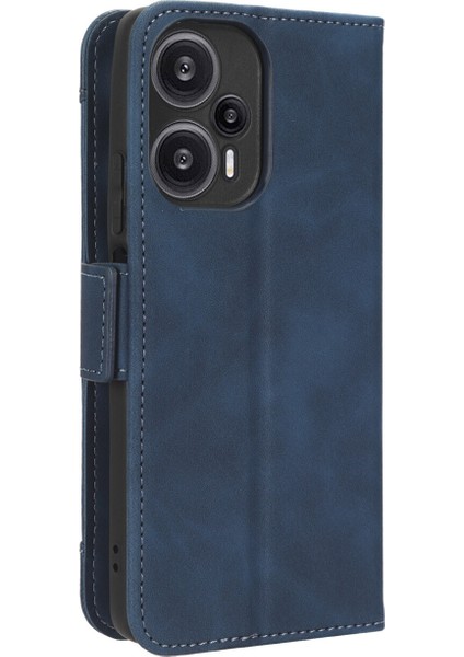 Xiaomi Redmi NOTE12 Turbo 5g ile Uyumlu Kickstand Koruyucu, Kredi Kartı Tutacağı Pu Deri Darbeye Dayanıklı Telefon Kılıfı (Yurt Dışından)