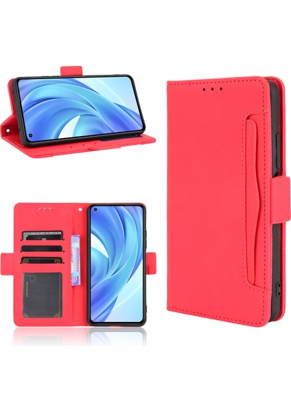 Xiaomi Mi 11 Lite ile Uyumlu Kickstand Koruyucu, Kredi Kartı Tutacağı Pu Deri Darbeye Dayanıklı Telefon Kılıfı (Yurt Dışından) fırsatları
