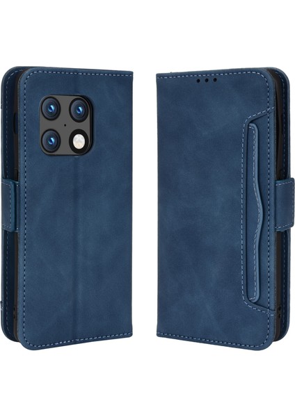 Oneplus 10 Pro 5g ile Uyumlu Kickstand Koruyucu, Kredi Kartı Tutacağı Pu Deri Darbeye Dayanıklı Telefon Kılıfı (Yurt Dışından)