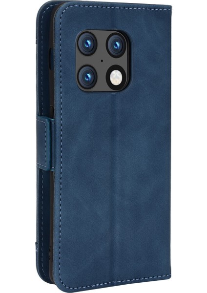 Oneplus 10 Pro 5g ile Uyumlu Kickstand Koruyucu, Kredi Kartı Tutacağı Pu Deri Darbeye Dayanıklı Telefon Kılıfı (Yurt Dışından)