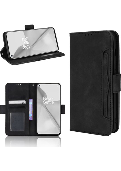Oneplus 10 Pro 5g ile Uyumlu Kickstand Koruyucu, Kredi Kartı Tutacağı Pu Deri Darbeye Dayanıklı Telefon Kılıfı (Yurt Dışından)