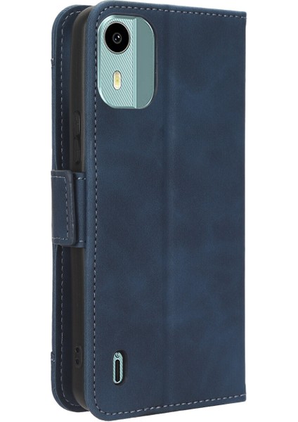 Nokia C12 ile Uyumlu Kickstand Koruyucu, Kredi Kartı Tutacağı Pu Deri Darbeye Dayanıklı Telefon Kılıfı (Yurt Dışından) indirimleri