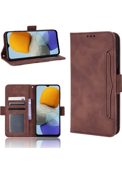Samsung Galaxy M13 4G/M23 5g ile Uyumlu Kickstand Koruyucu, Kredi Kartı Tutacağı Pu Deri Darbeye Dayanıklı Telefon Kılıfı (Yurt Dışından) fırsatları