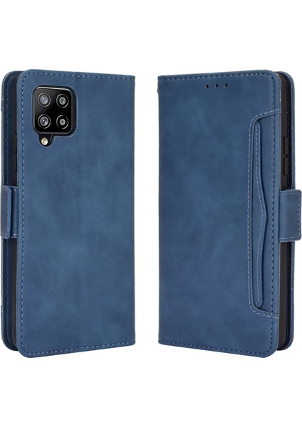 Samsung Galaxy A42 5g ile Uyumlu Kickstand Koruyucu, Kredi Kartı Tutacağı Pu Deri Darbeye Dayanıklı Telefon Kılıfı (Yurt Dışından)