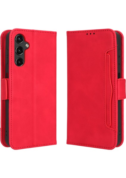 Samsung Galaxy A24 4g ile Uyumlu Kickstand Koruyucu, Kredi Kartı Tutacağı Pu Deri Darbeye Dayanıklı Telefon Kılıfı (Yurt Dışından)