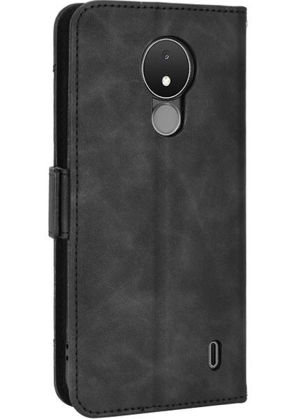 Nokia C21 ile Uyumlu Kickstand Koruyucu, Kredi Kartı Tutacağı Pu Deri Darbeye Dayanıklı Telefon Kılıfı (Yurt Dışından) indirimleri